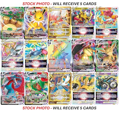 5 Pokemon Card VMAX VSTAR Bundle Z328