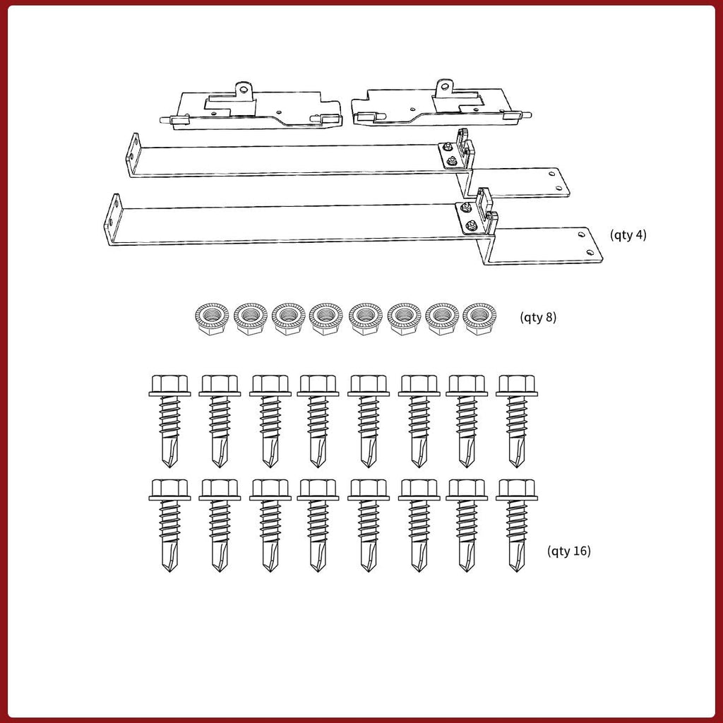 Set of 2 Truck Bed Storage Tool Box Lockable H86308