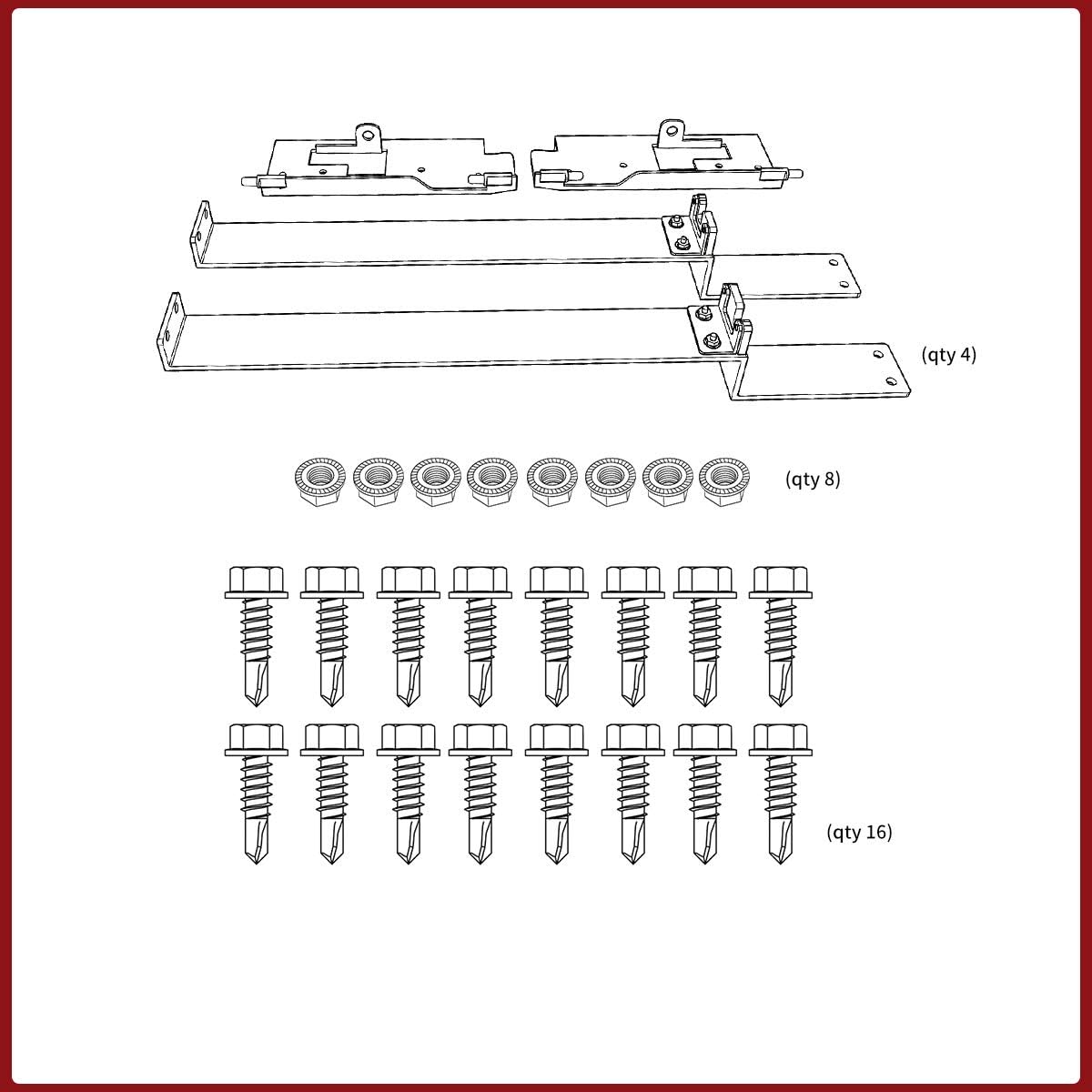 Set of 2 Truck Bed Storage Tool Box Lockable H86308