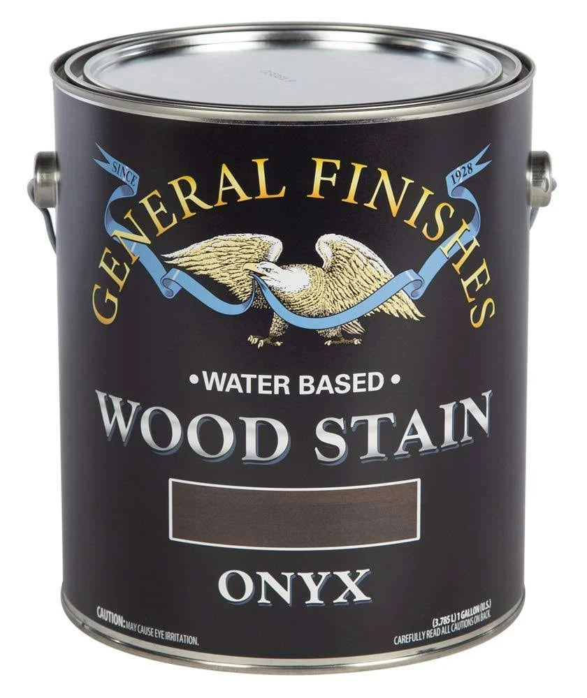 Water Based Wood Stain, 1 Gallon, Onyx A318557