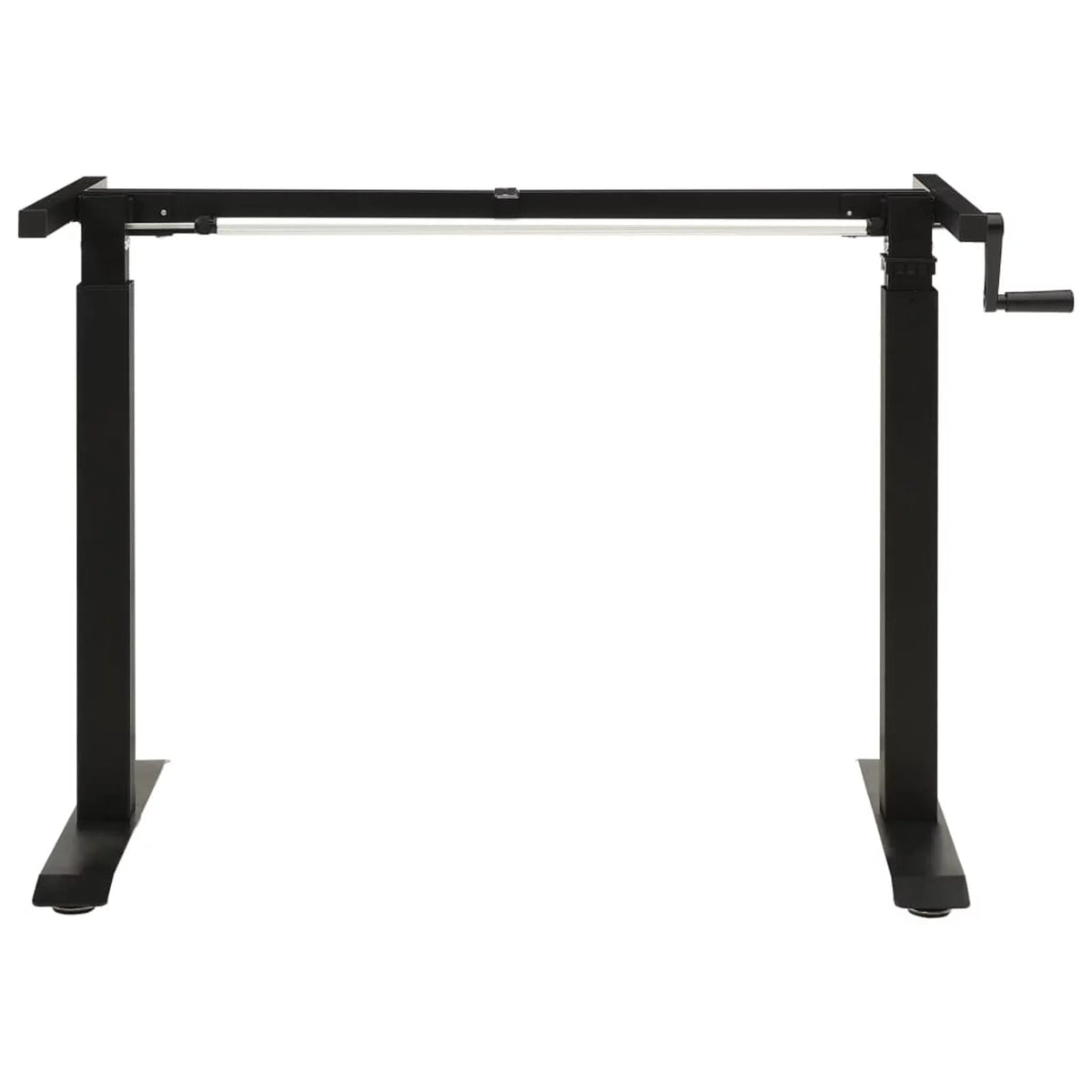 Manual Height Adjustable Standing Desk Frame Black M136