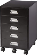 White 5 Drawer Mobile Cabinet P61053