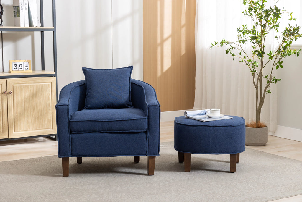 Accent Chair with Ottoman T144