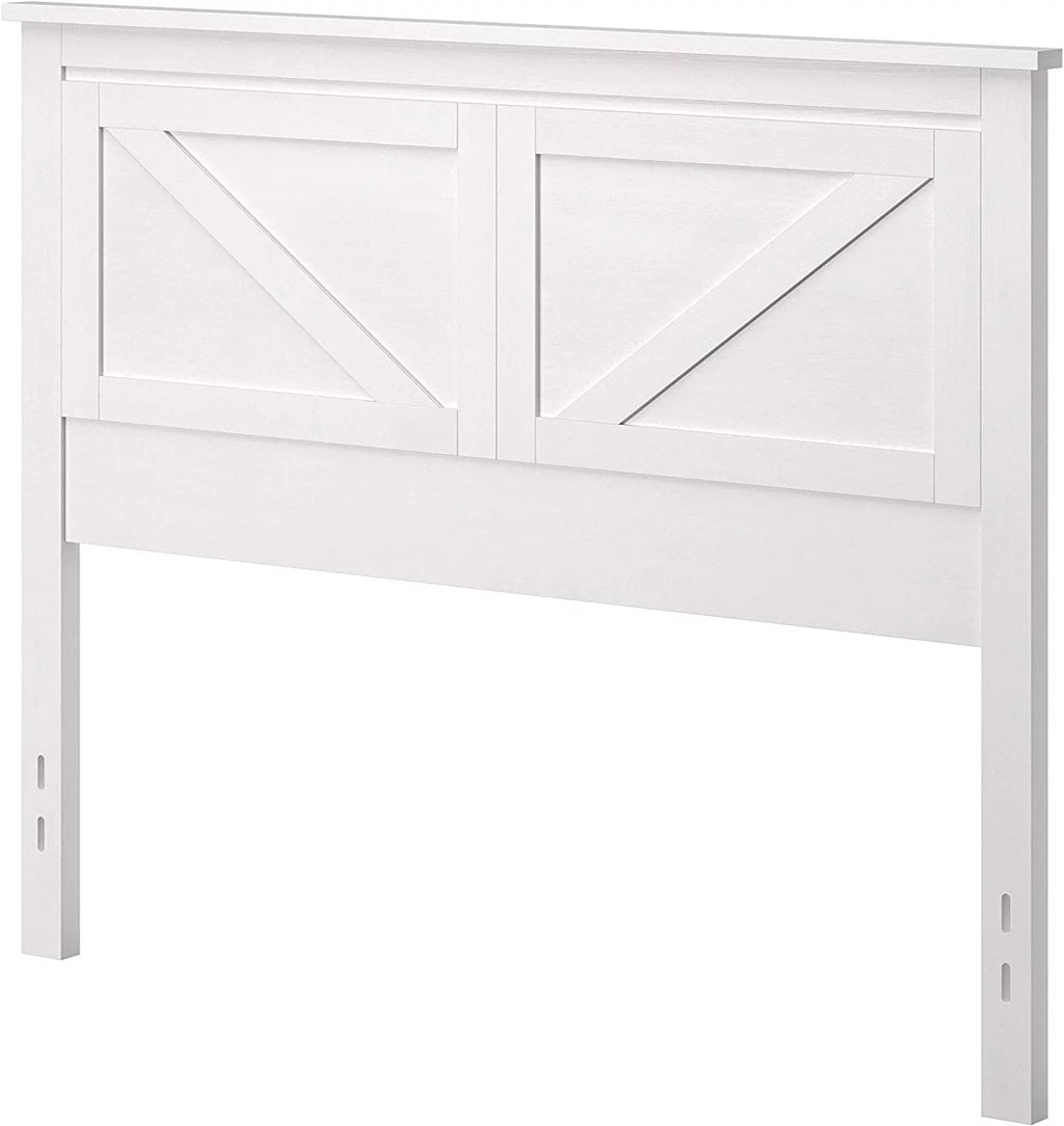 Wood Panel Headboard Gloss White Full Size K9214