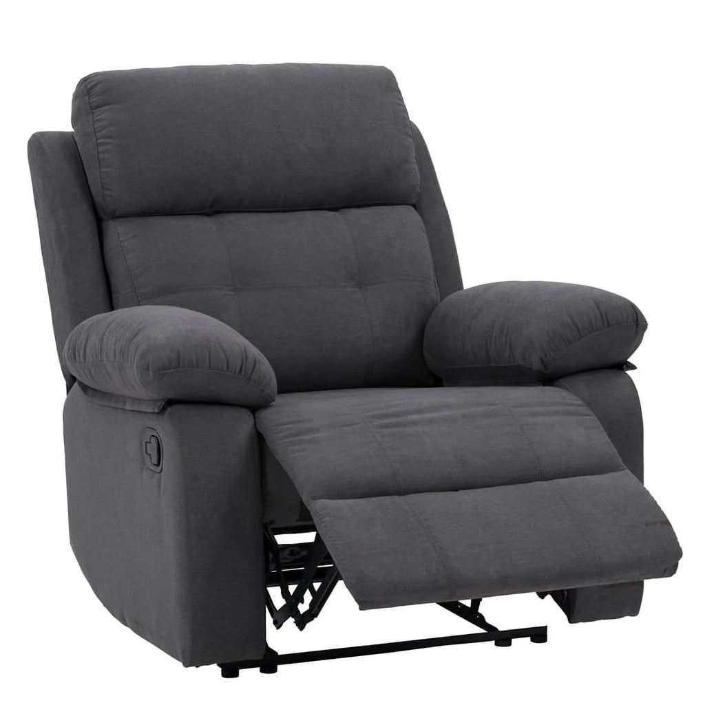 Dark Gray Fabric Manual Recliner P13641
