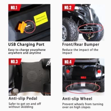 3-Speed Electric Mobility Scooter with 1000w N447297