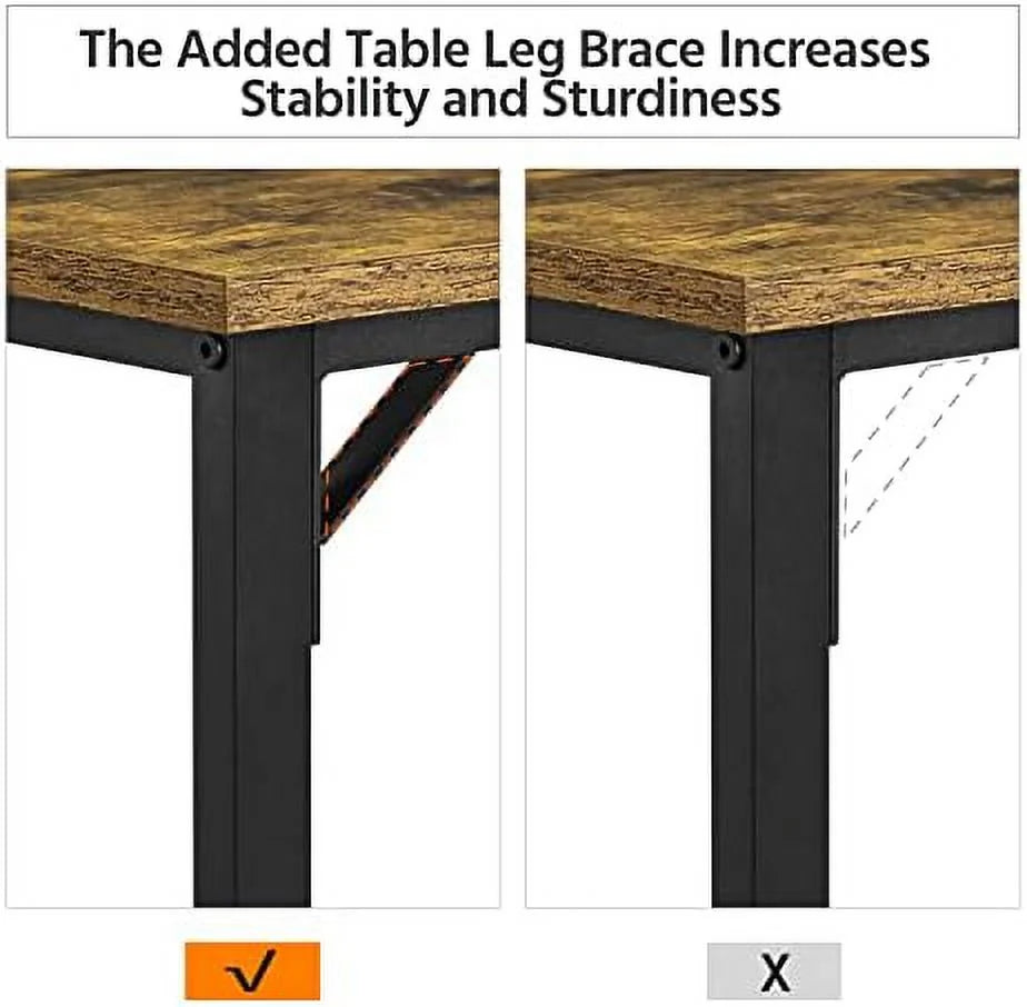 3 Piece Counter Height Table with Stools Set of 2 A7730