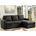 Dark Gray Faux Linen Sectional M4519