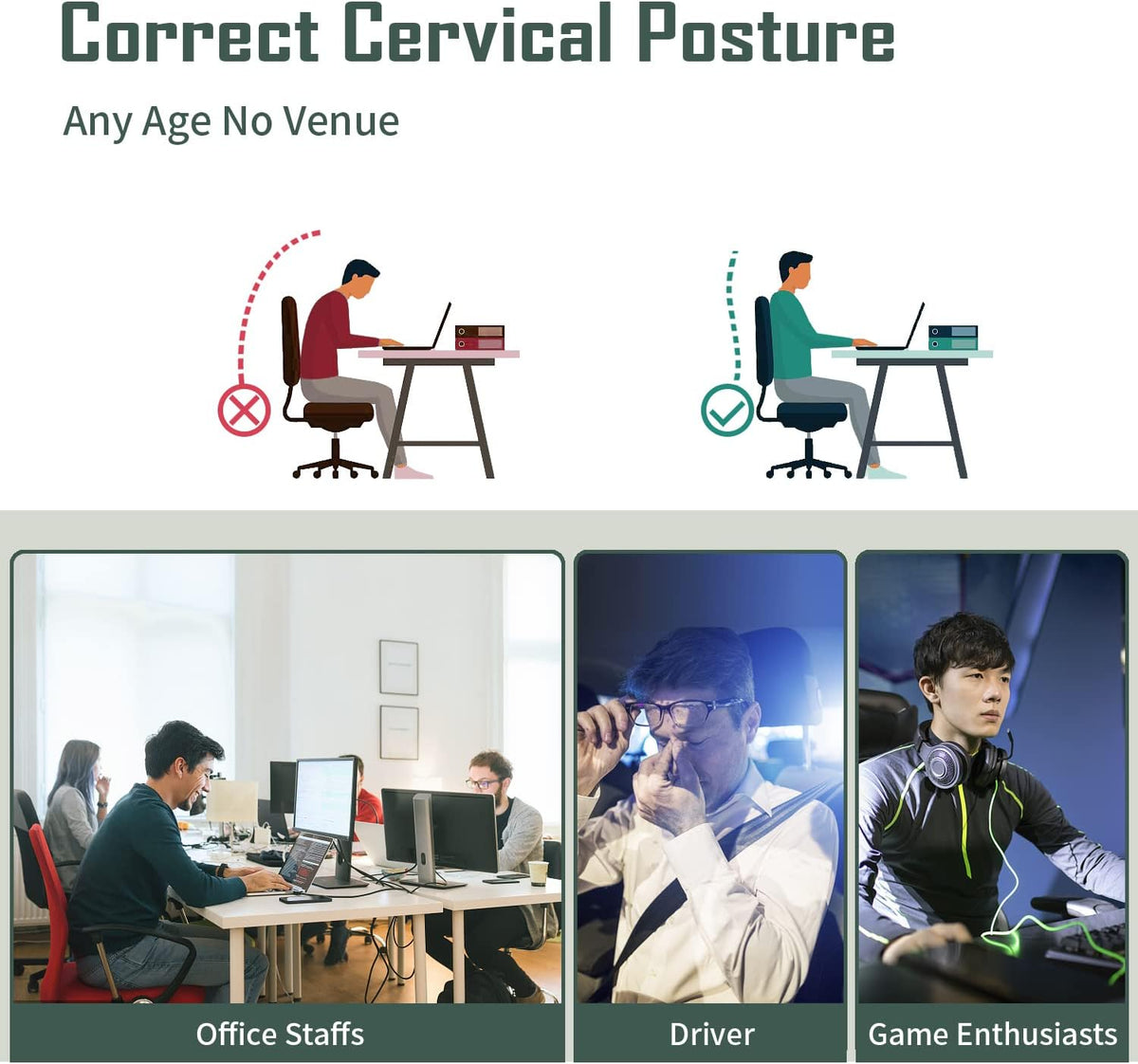 Adjustable Lightweight Breathable Neck Support C739595