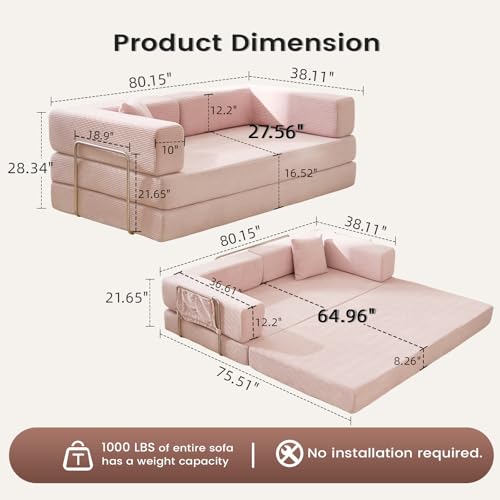 Off White Corduroy Modular Floor Couch S28385