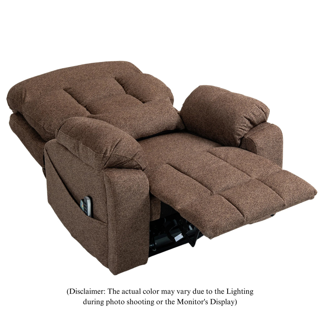 4-Motor Lay Flat Power Lift Recliner Chair with Heat & Massage K9702