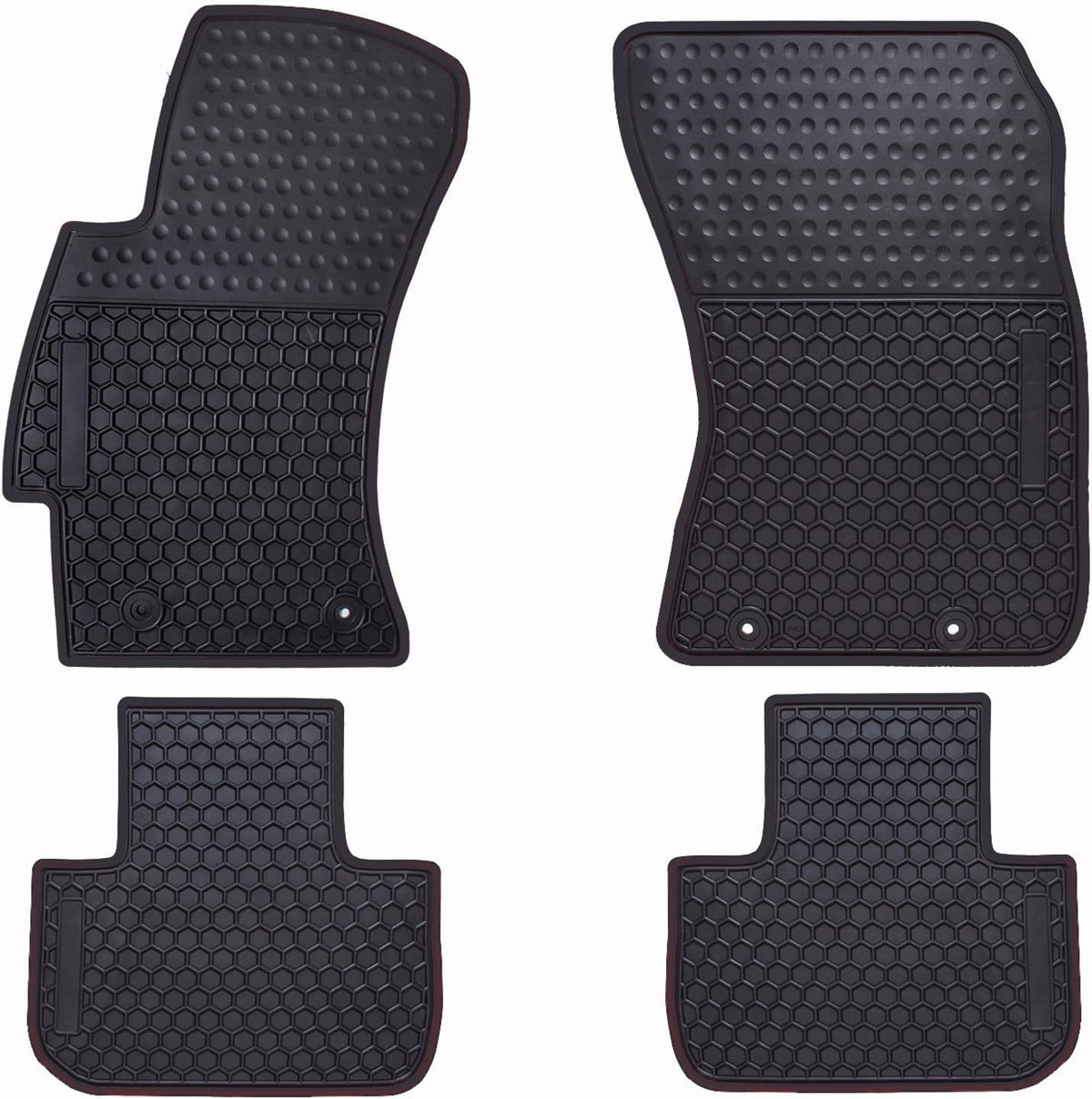 Black Custom Fit Rubber Car Floor Mats Z48896
