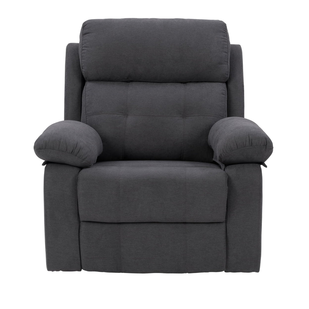Dark Gray Fabric Manual Recliner P13641