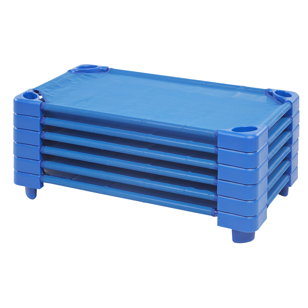 Blue Set of 6 Toddler Cot Z243