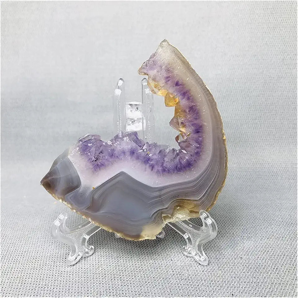 Amethyst Agate Gemstone Slices Home Decoration U2475