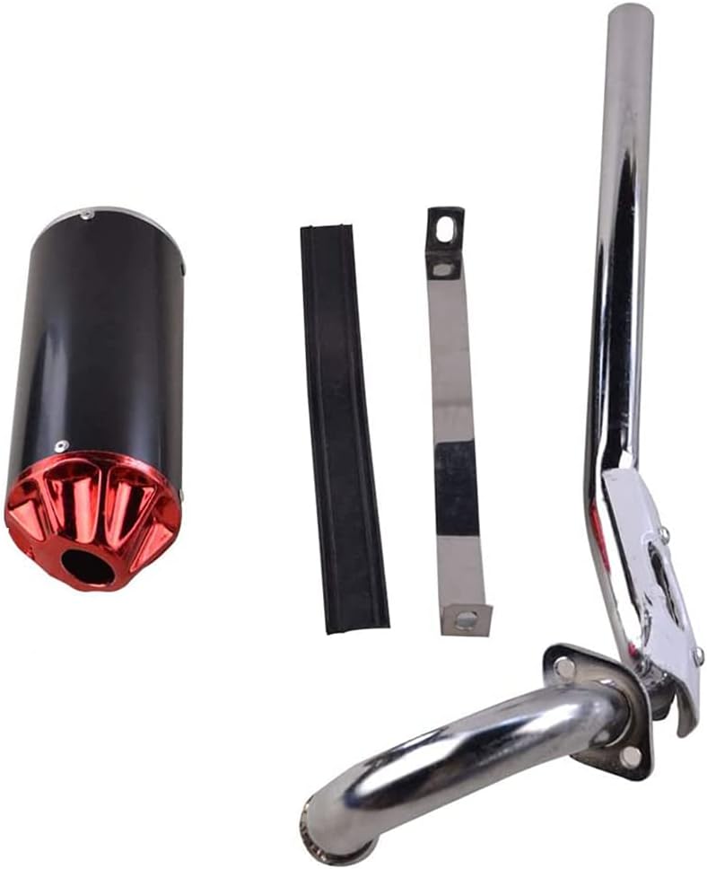 Red Pack of 2 Exhaust Muffler Silencer Pipe Assembly Kit I554460
