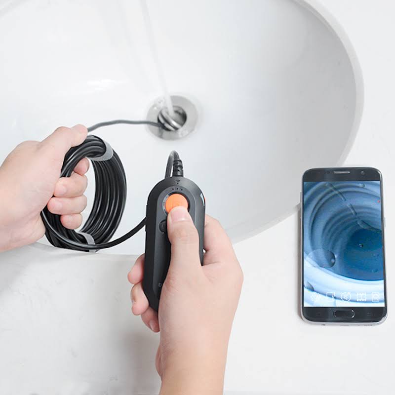 WiFi Endoscope Inspection Camera with Semi-Rigid Cable B1990