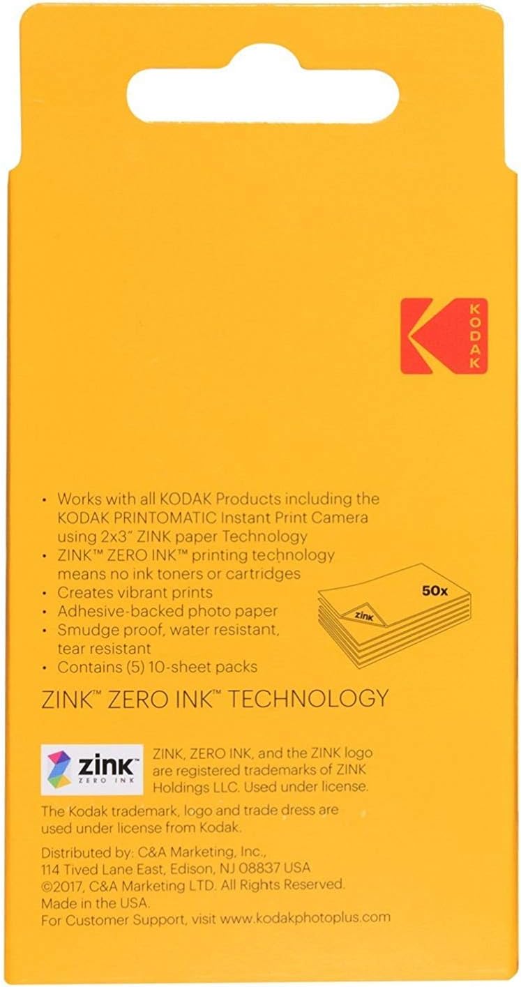 2x3" Zink Paper 100 Pack with Soft Case A5152