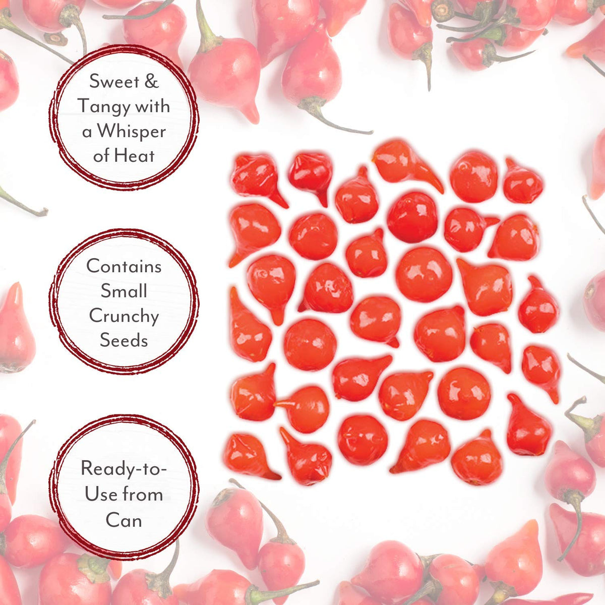 Red Sweety Drop Peppers, 28-Ounce Can Y1676