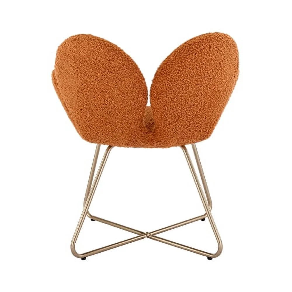 Velvet Upholstered Accent Chair with Metal Legs 2PC/SET S548919