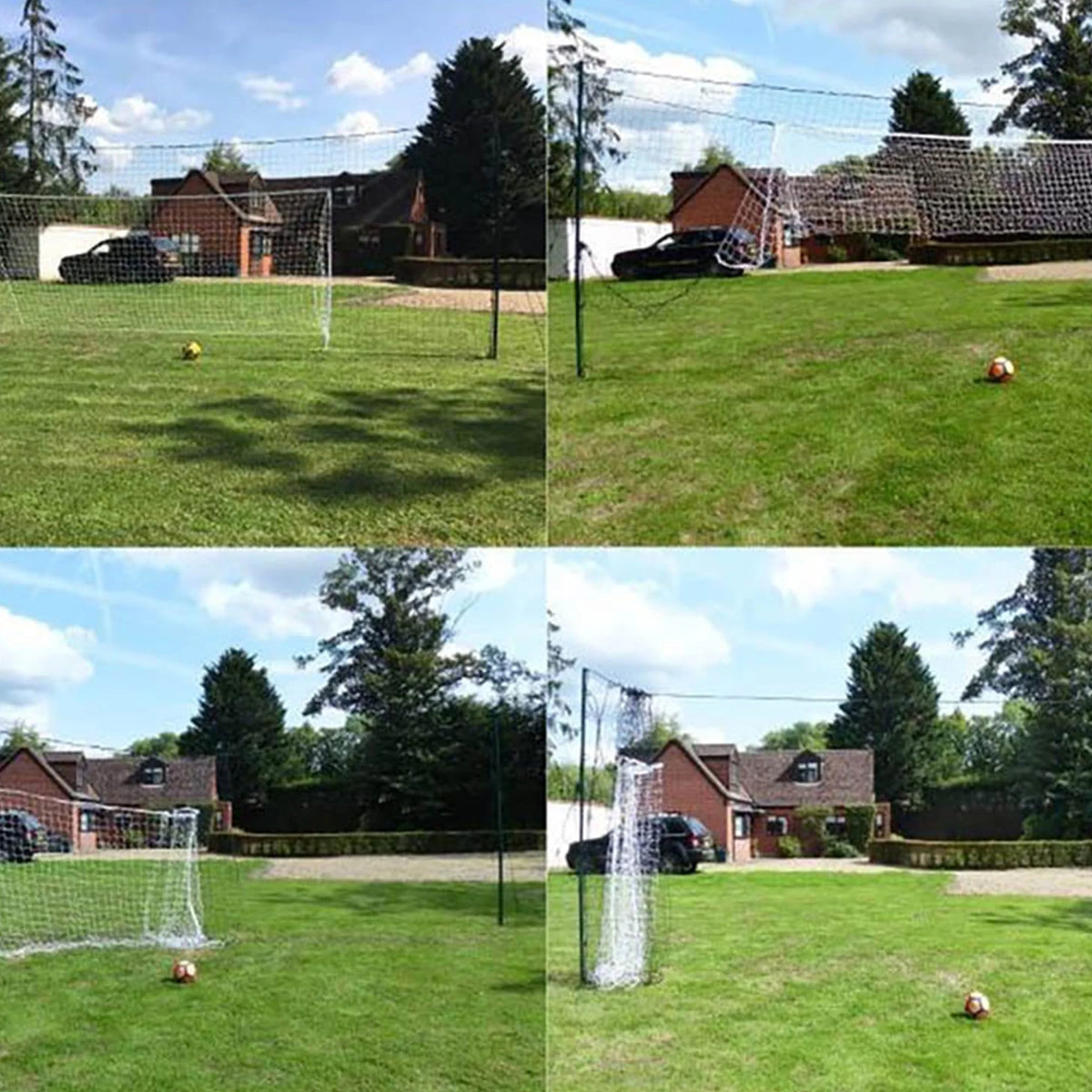 Soccer Practice Net Rebounder Backstop with Goal W4567