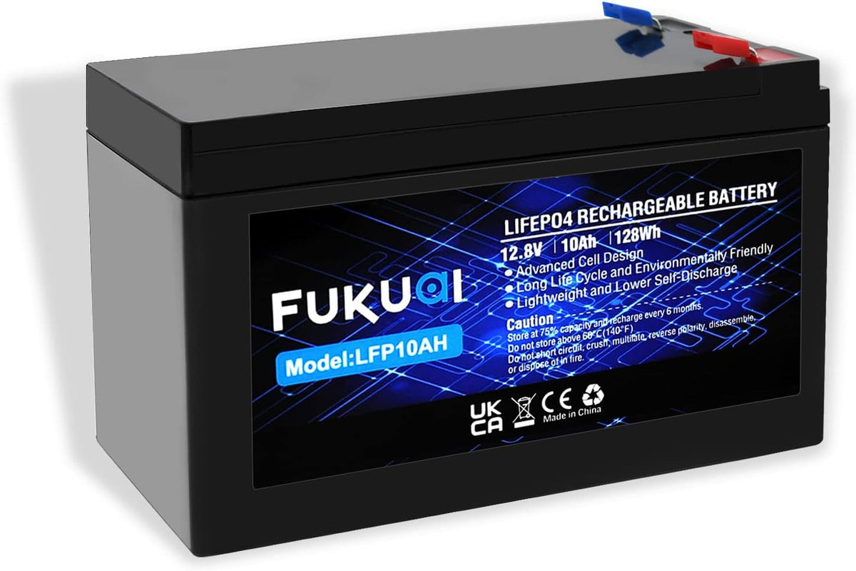 12V 16Ah LiFePO4 Battery, Pack of 2 C85010
