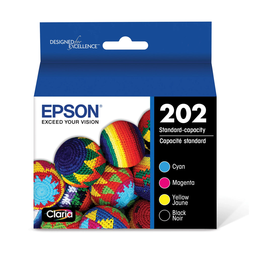 EPSON 202 Claria Ink Standard Capacity Black & Color Cartridge Combo Pack C836195
