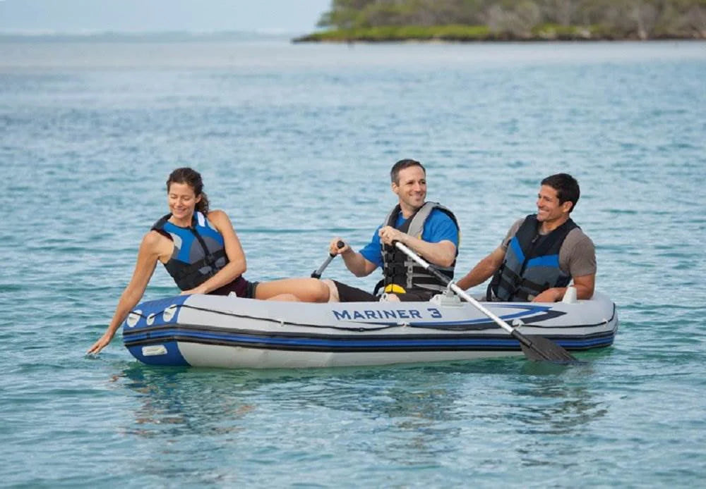 3-Person Inflatable Boat & Oars Set D66527