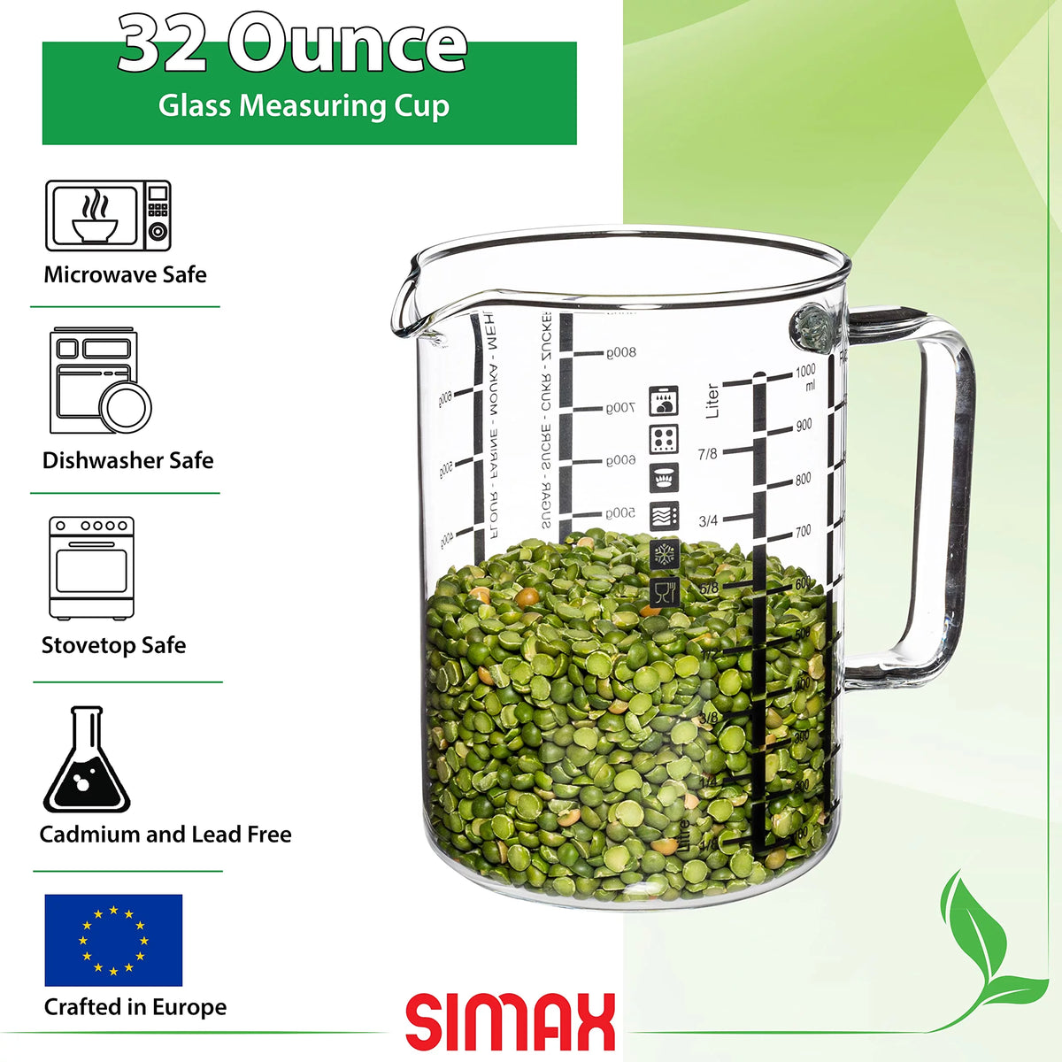 Borosilicate Glass 32 Oz Measuring Cup U952116