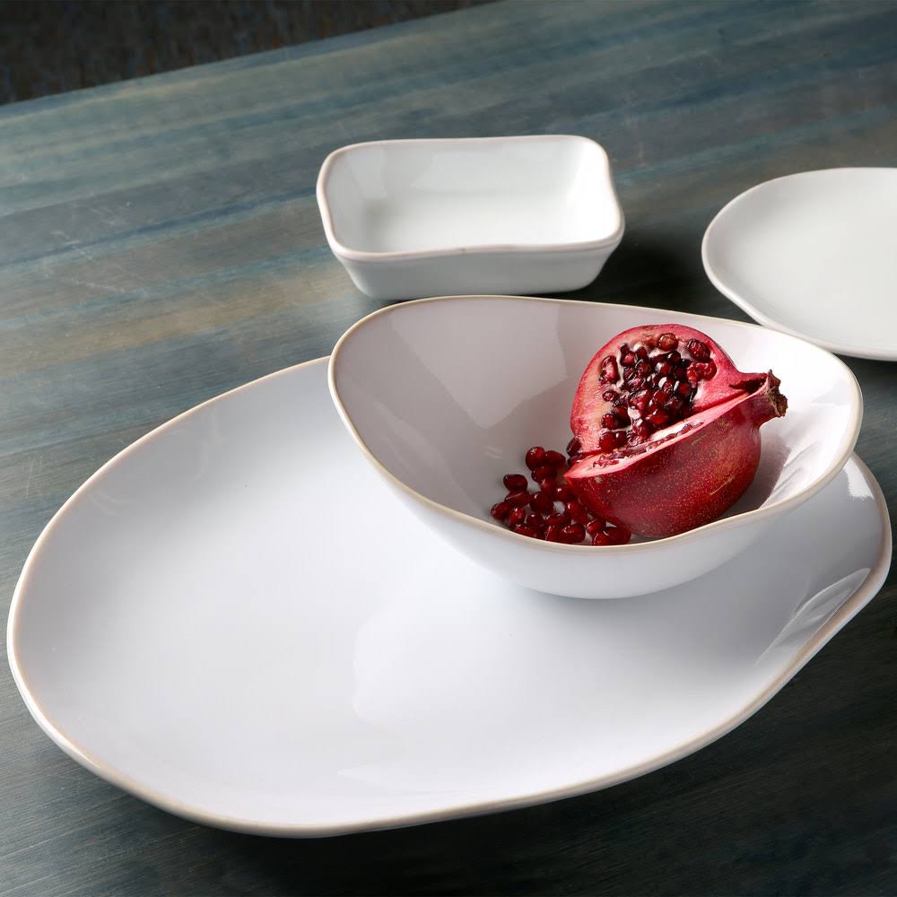 12 in. Vitrified China Ellipse Plate V81334