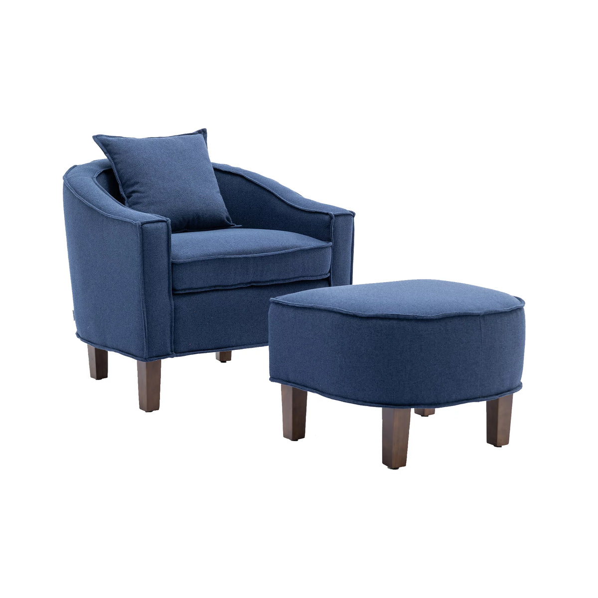 Accent Chair with Ottoman T144