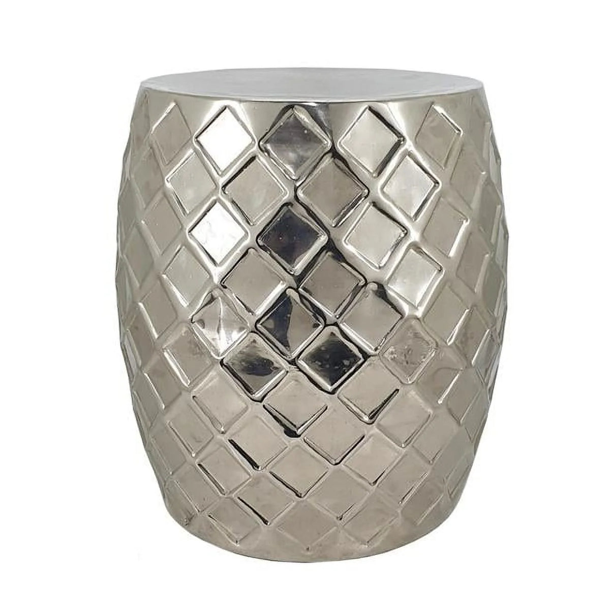 20 in. Aluminum Drum Shape Stool Table C827