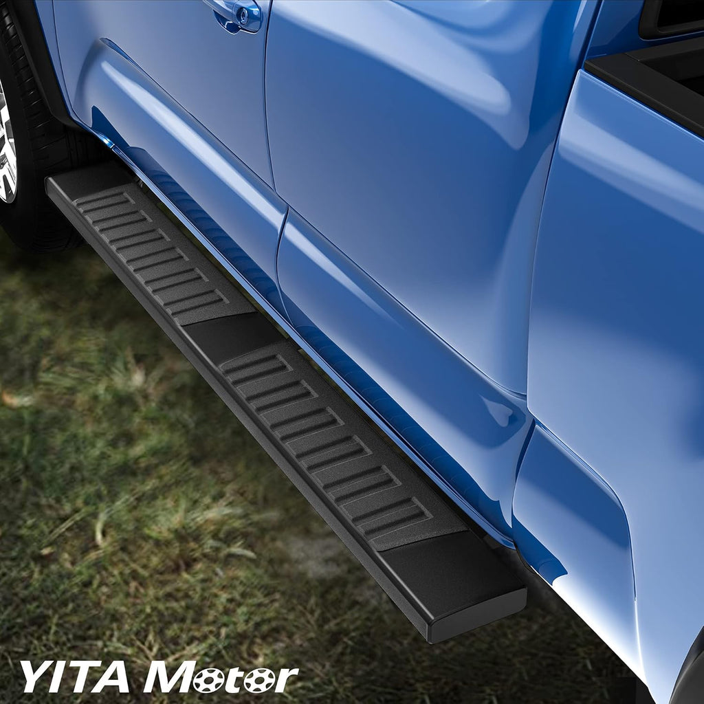 6 Inches Aluminum Black Side Steps Running Boards W149