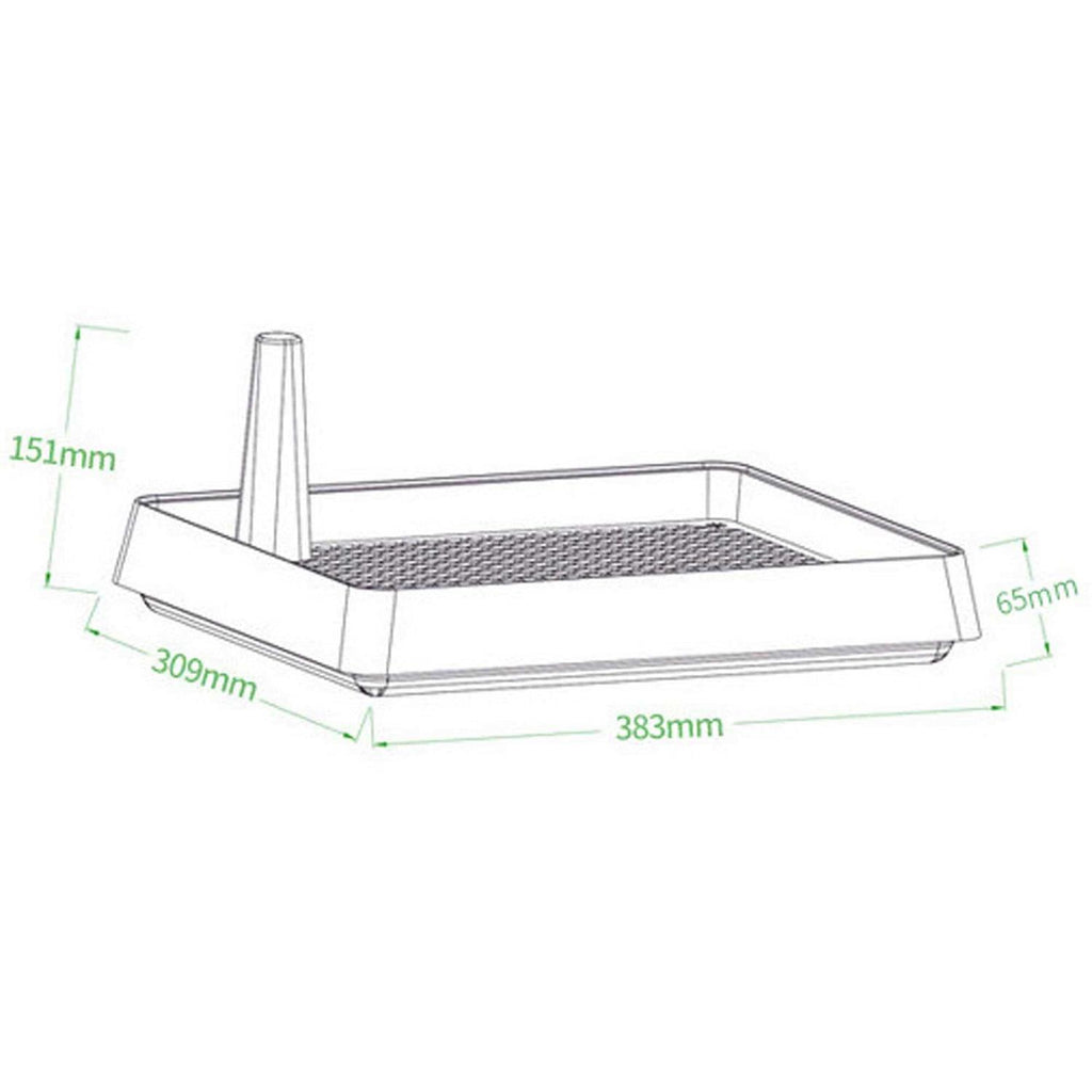 Super Large Rabbit Litter Box with Grate Litter Pan K430