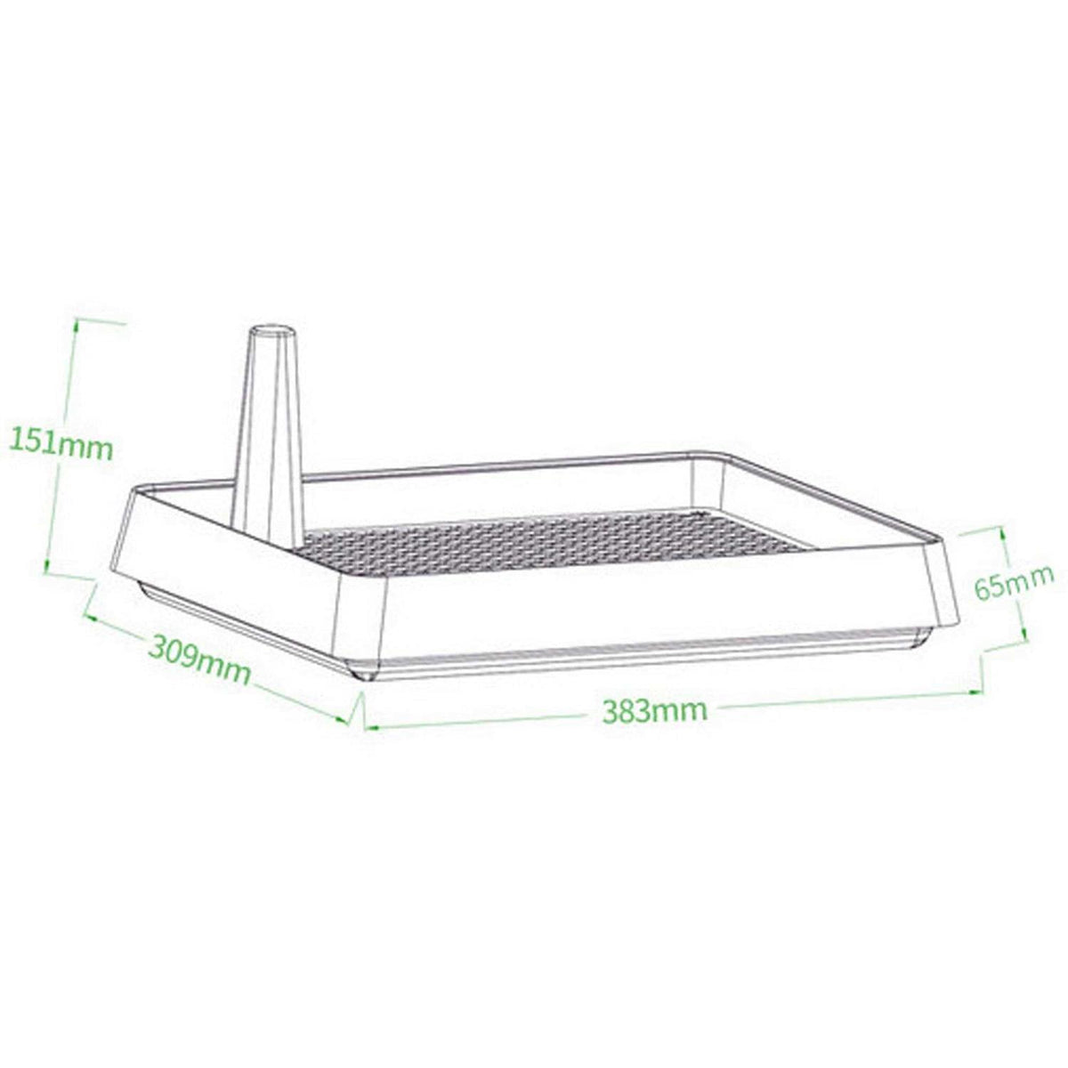 Super Large Rabbit Litter Box with Grate Litter Pan K430