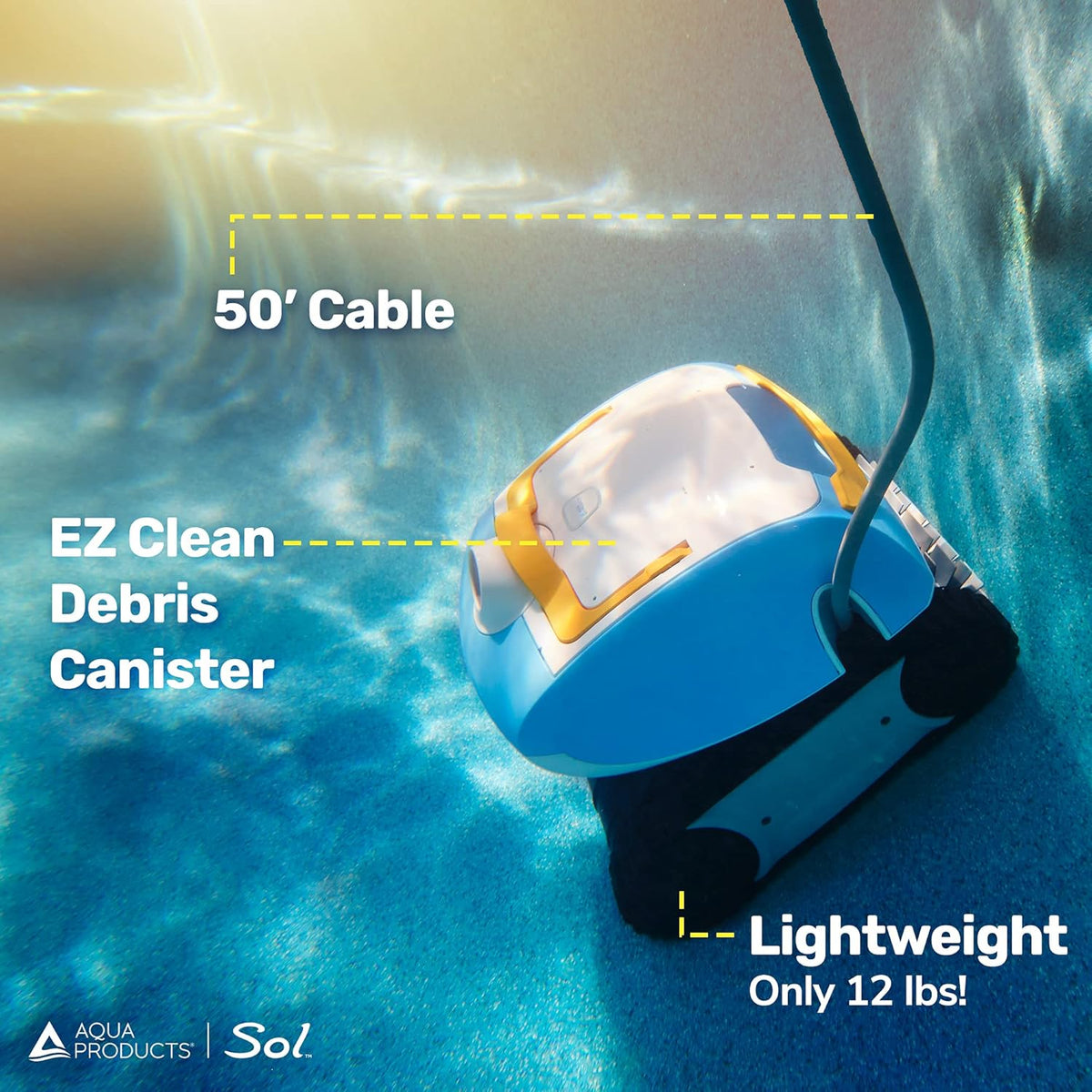 Robotic Pool Cleaner with 50ft Cable Y985342