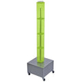 48x22 4-Sided Pegboard Rolling Floor Display D8688