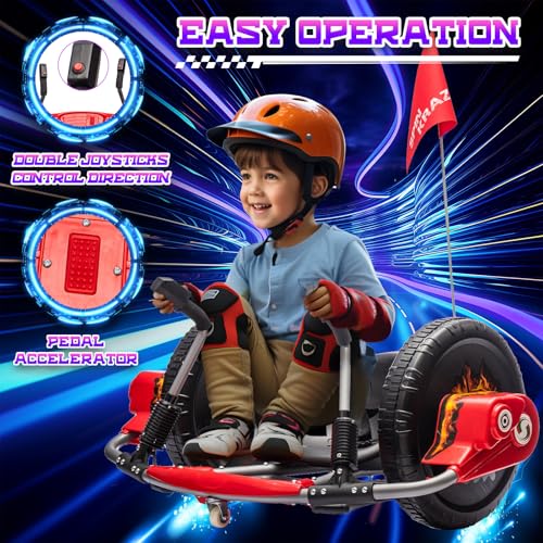 Red 12V Electric Drifting Go Kart with 16-Inch Big Wheel E426467