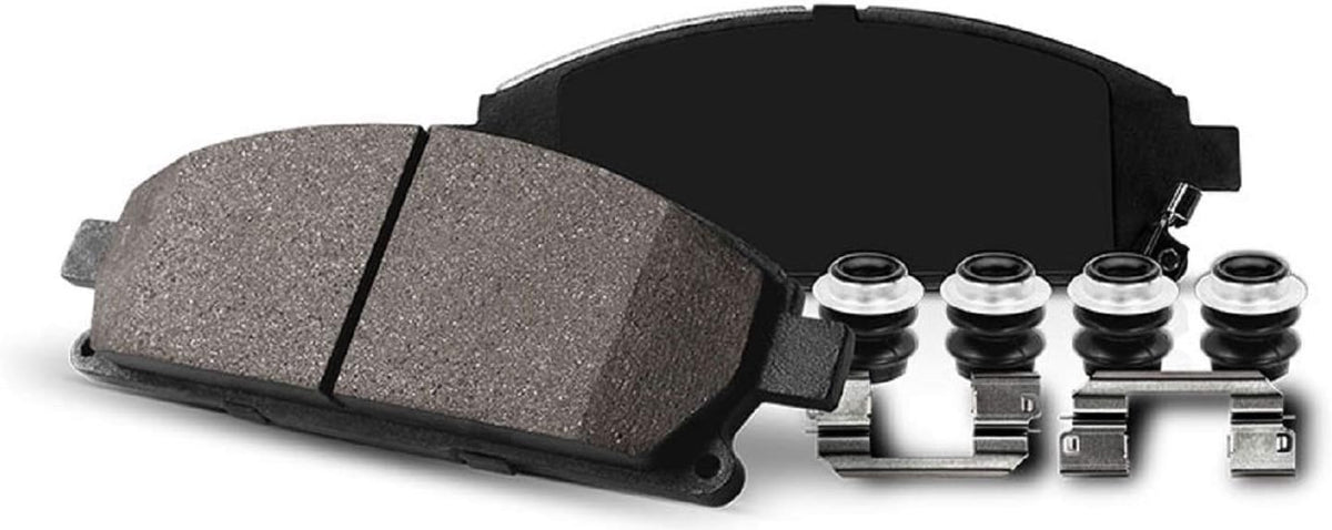Z23 Carbon Fiber Brake Pads with Drilled & Slotted Brake Rotors Kit V94436
