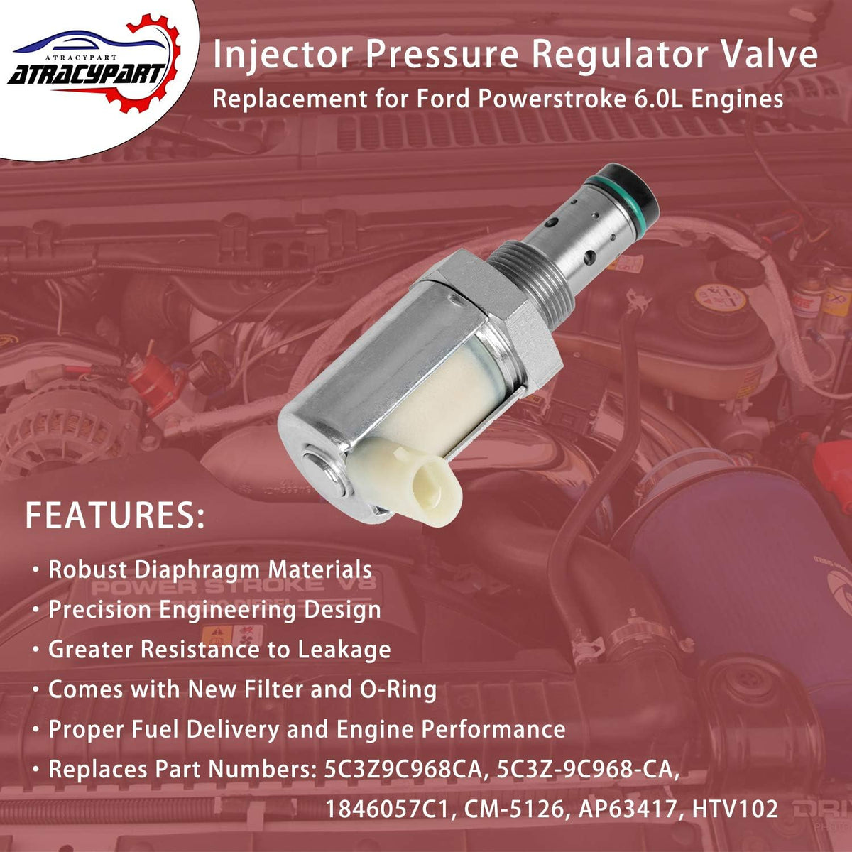 6.0 IPR Valve Injector Pressure Regulator Pack of 2 I5536