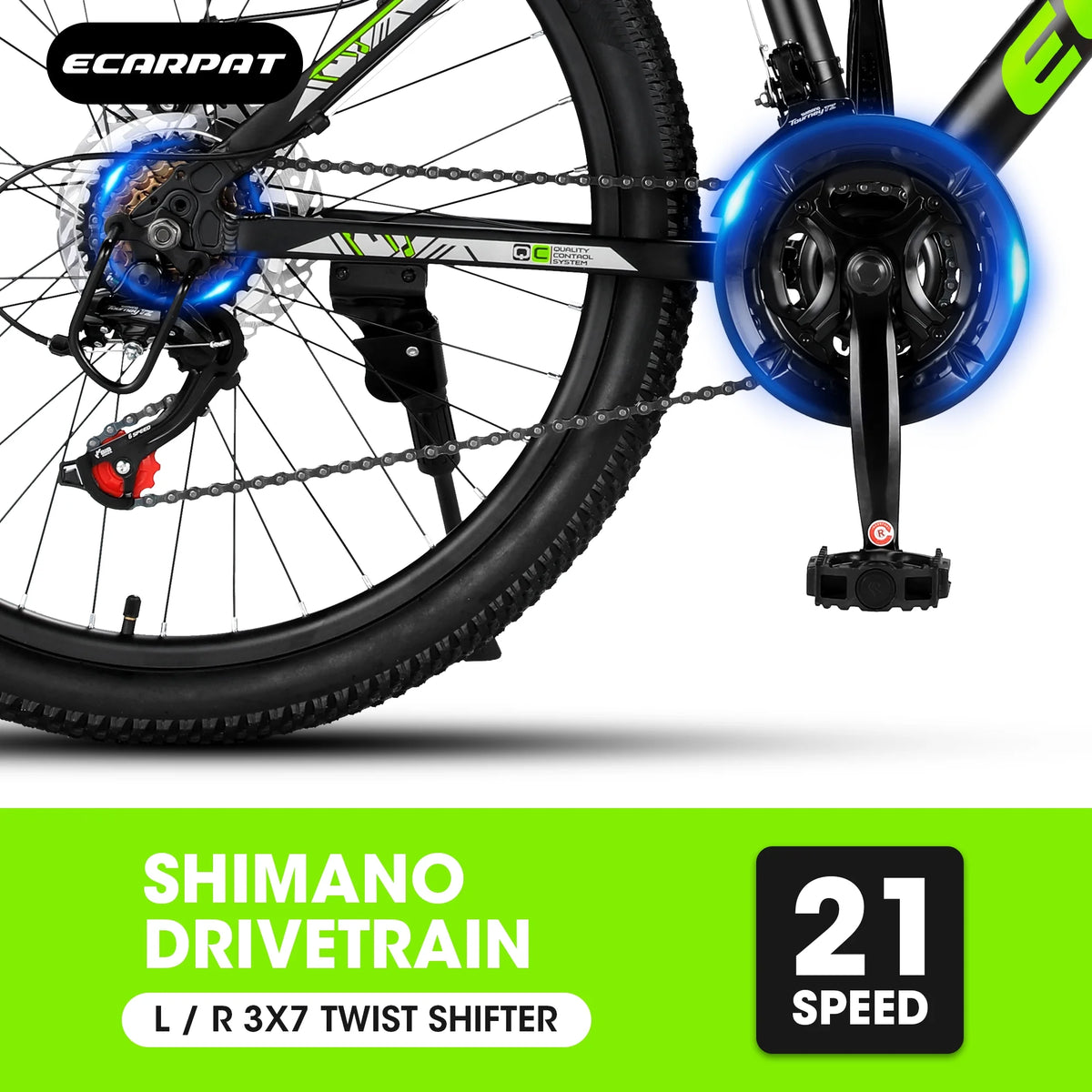 24 inch 21-Speed Aluminium Mountain Bike with Disc Brake Y132