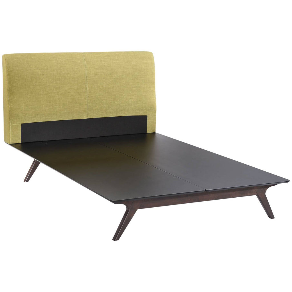 Full Bed in Cappuccino/Green H31295