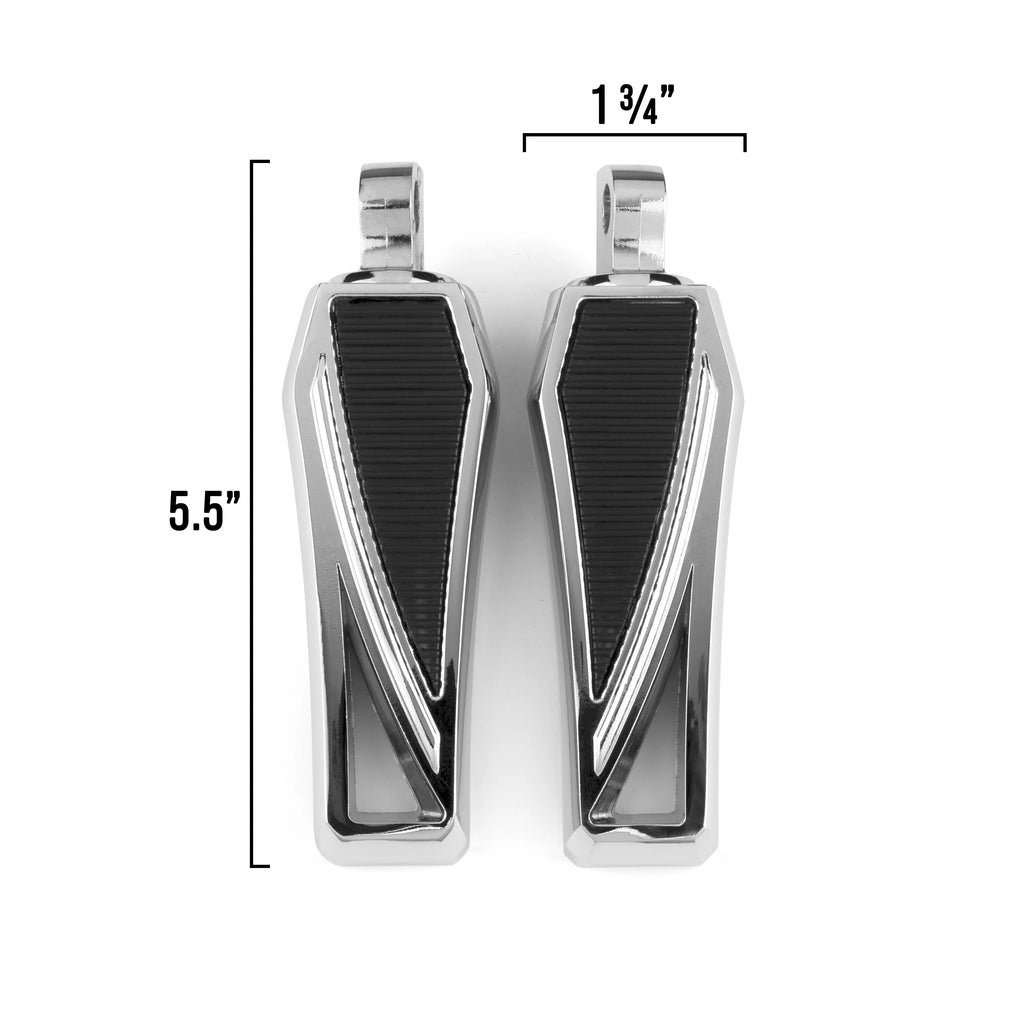 Chrome Foot Pegs Footrest, 1 Pair M532