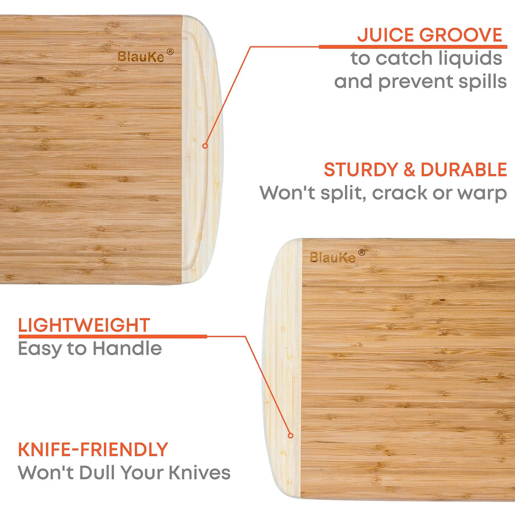 14x11" Bamboo Cutting Board with Juice Groove C9386