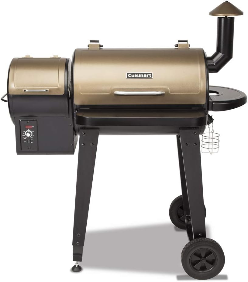 Black Vertical Propane Smoker with Four Removable Shelves J992382