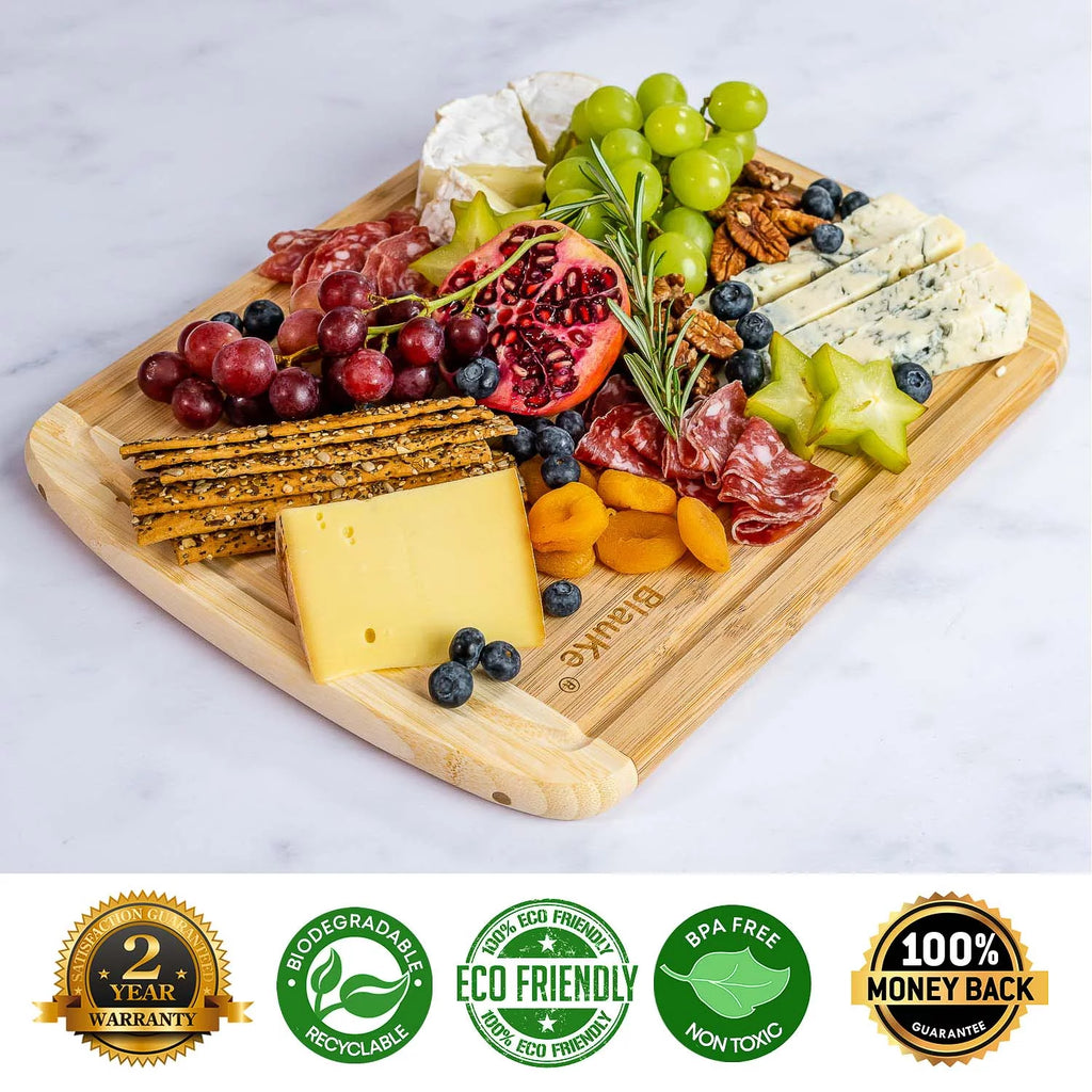 14x11" Bamboo Cutting Board with Juice Groove C9386