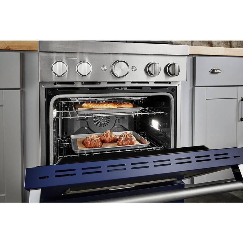 4 Burner Dual Fuel Freestanding Smart Range in Ink Blue N882756