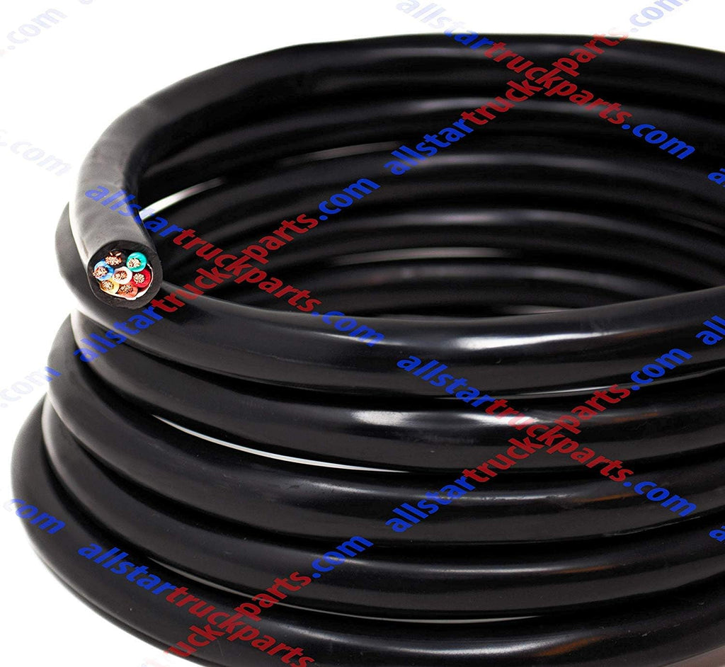 Heavy Duty 14 Gauge 7 Way Conductor Wire RV Trailer Cable Cord Insulated Copper (50 FT ROLL) T184