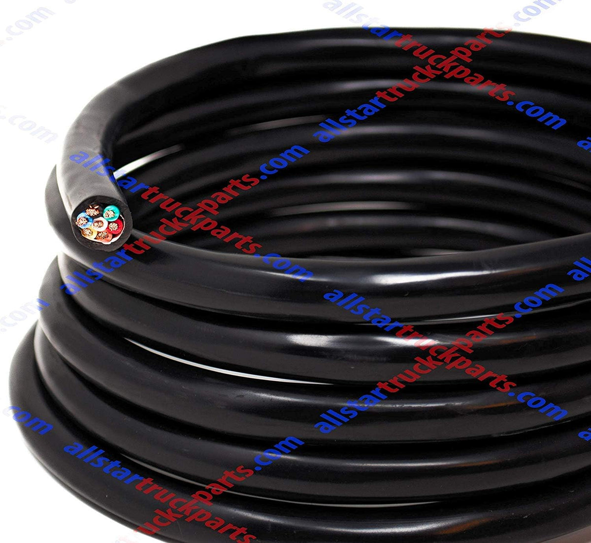 Heavy Duty 14 Gauge 7 Way Conductor Wire RV Trailer Cable Cord Insulated Copper (50 FT ROLL) T184