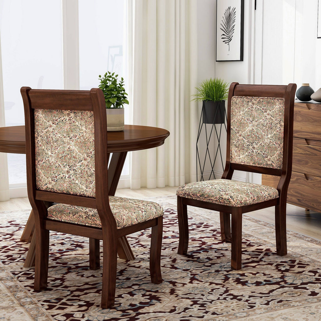 Antique Cherry Printed Dining Chair - 2 count M148835
